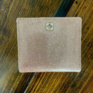 Sparkly rose gold Kate Spade wallet